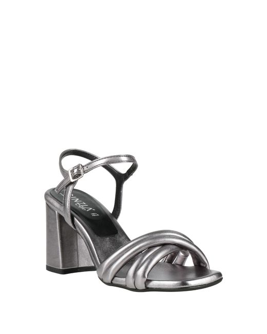 Cinzia Soft Metallic Sandals Textile Fibers