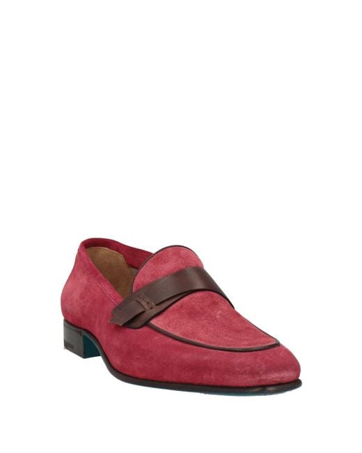 Sutor Mantellassi Red Loafers for men
