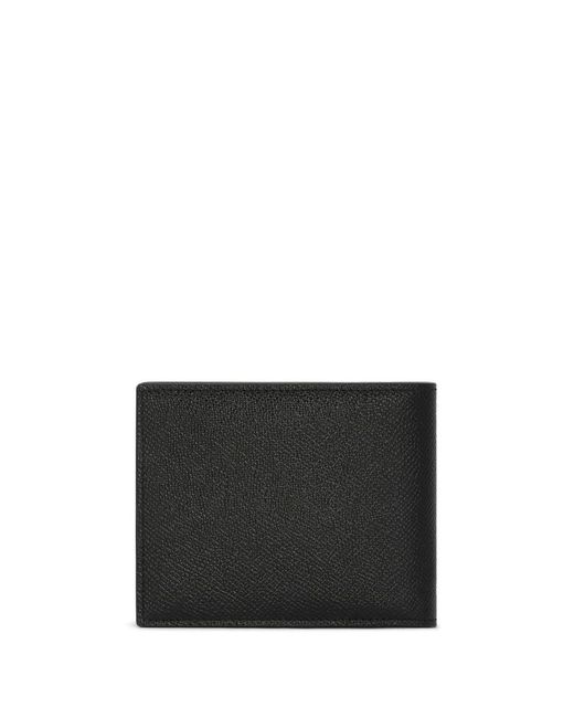 Portafoglio bi-fold in pelle di Dolce & Gabbana in Black da Uomo