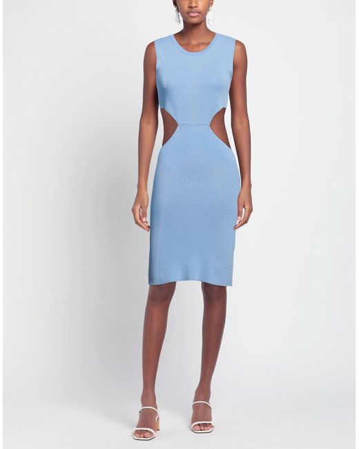 ROTATE BIRGER CHRISTENSEN Blue Mini Dress