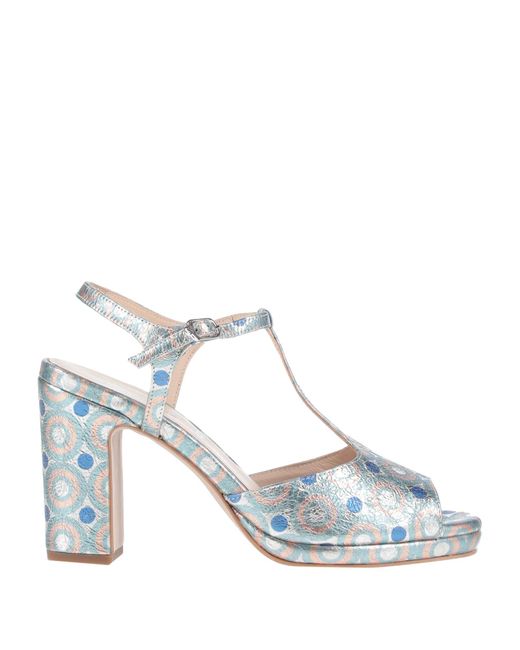 Carmens White Sandals Leather