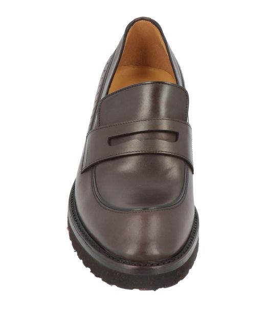 Testoni Gray Loafers Leather for men