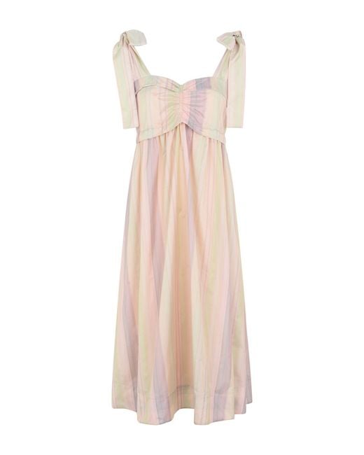 See By Chloé Natural Midi Dress Polyester