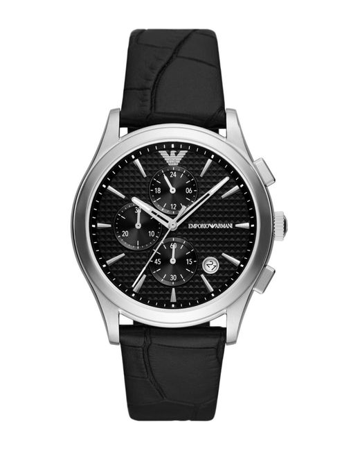 Emporio Armani Armbanduhr in Black für Herren