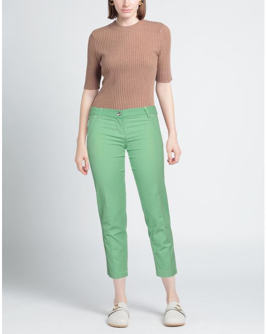 Jacob Coh?n Green Cropped Trousers