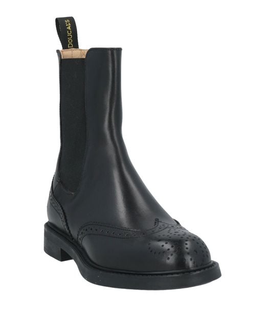 Doucal's Black Bruges Ankle Boots Leather