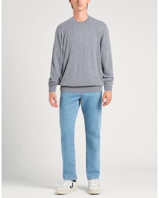Alpha Studio Gray Sweater Wool for men