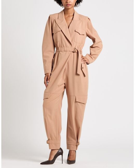 Alberta Ferretti Pink Jumpsuit Polyester, Virgin Wool, Elastane
