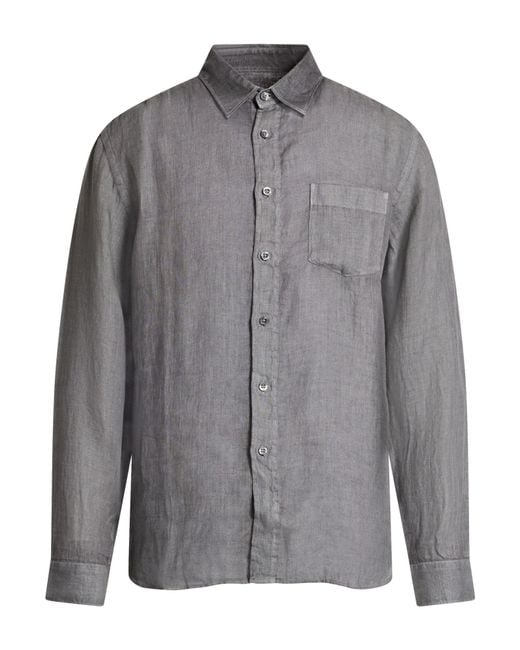 120% Lino Gray Shirts for men