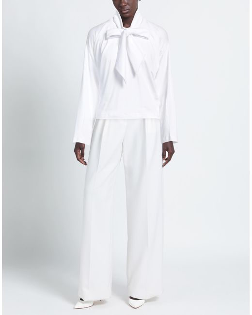 ALAINPAUL White T-Shirt Cotton, Elastane