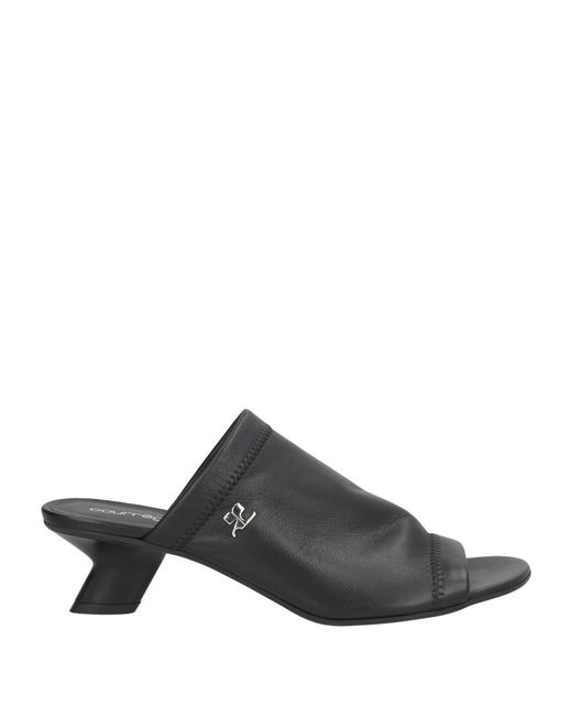 Courreges Black Sandals