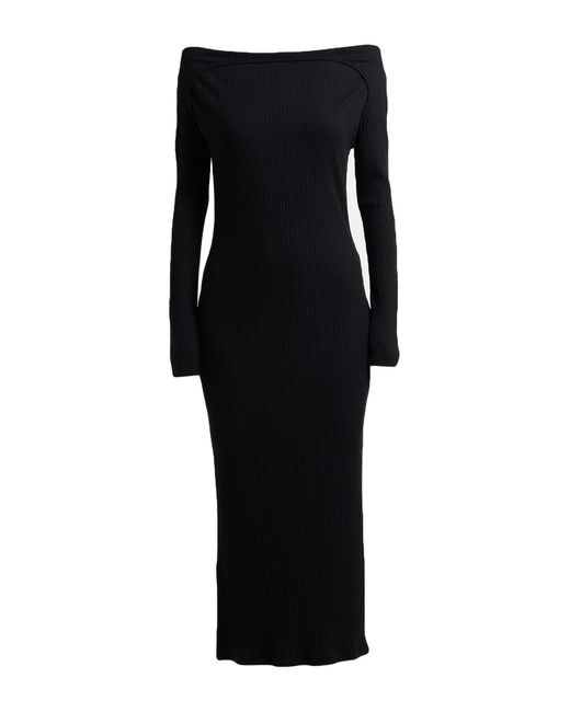 Facon Jacmin Black Midi-Kleid