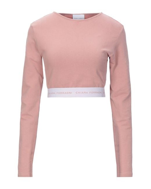 Chiara Ferragni Pink Sweatshirt