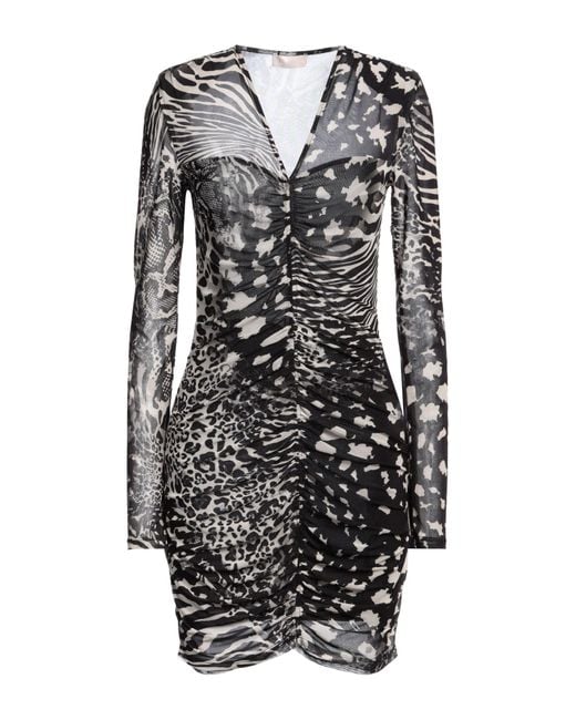 Liu Jo Black Mini Dress Polyester