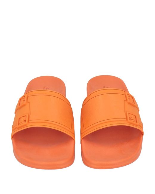 Santoni Orange Sandals for men