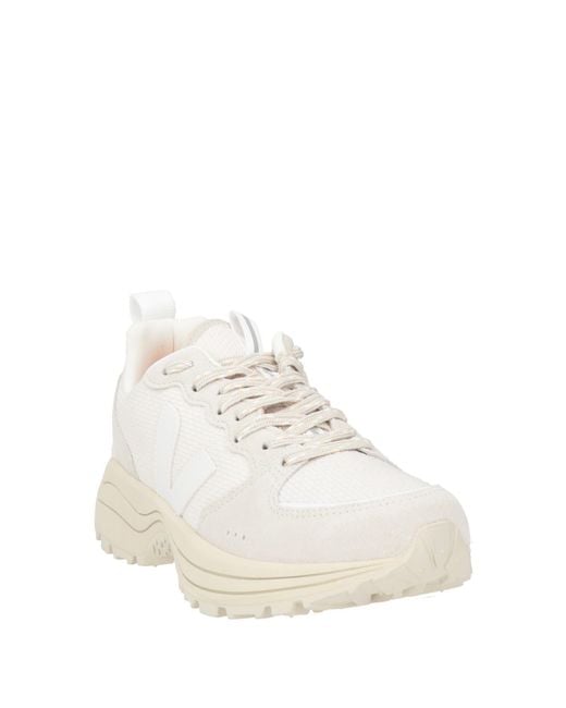 Veja White Sneakers Textile Fibers, Leather