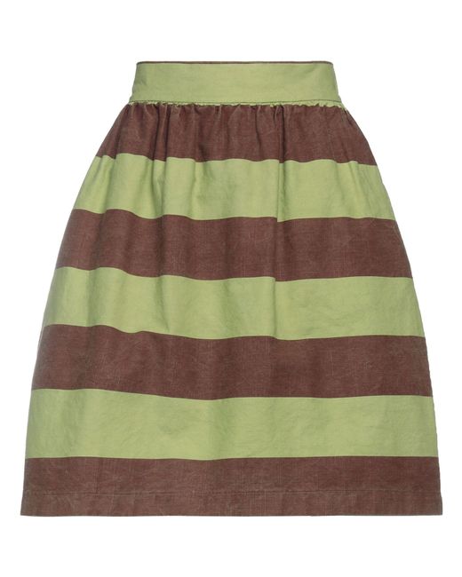 ALESSIA SANTI Green Mini Skirt