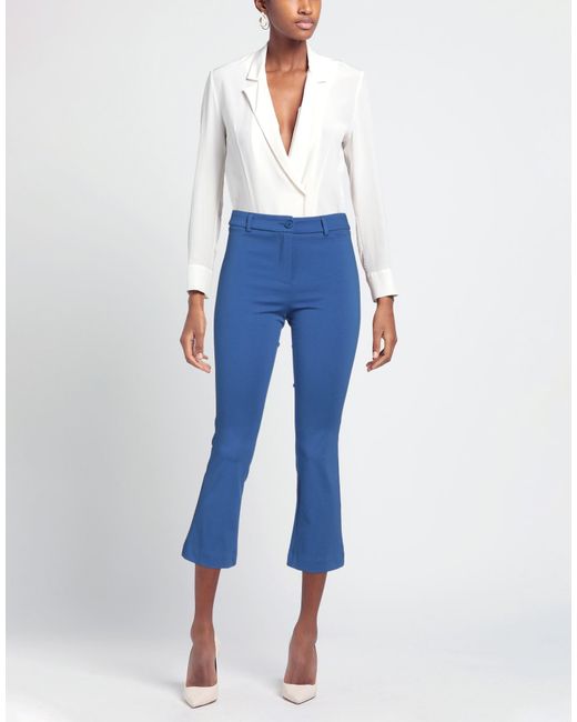 White Wise Blue Pants