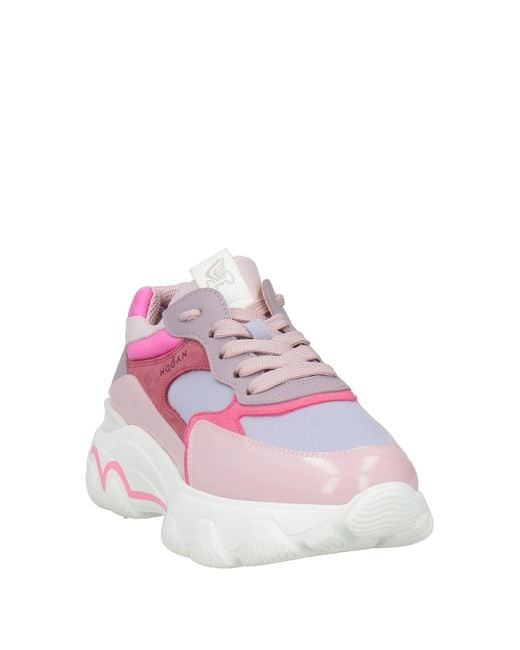 Hogan Pink #Specialmadeupcycled Limited Edition Sneakers Leather, Textile Fibers