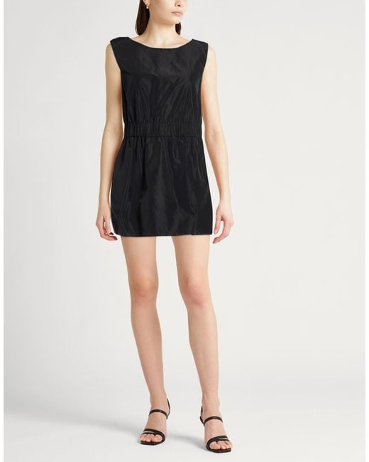 Aspesi Black Mini Dress Polyester