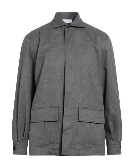 Boglioli Gray Jacket Polyester, Virgin Wool, Viscose, Elastane for men