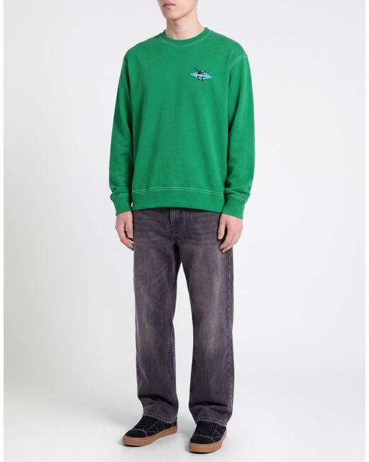 Department 5 Green Sweatshirt Cotton for men