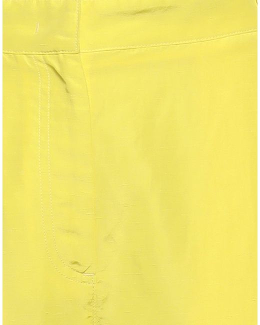 MSGM Yellow Pants Viscose, Linen