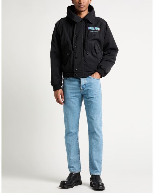 Moschino Black Couture Jacket Polyamide, Polyester, Viscose, Elastane for men