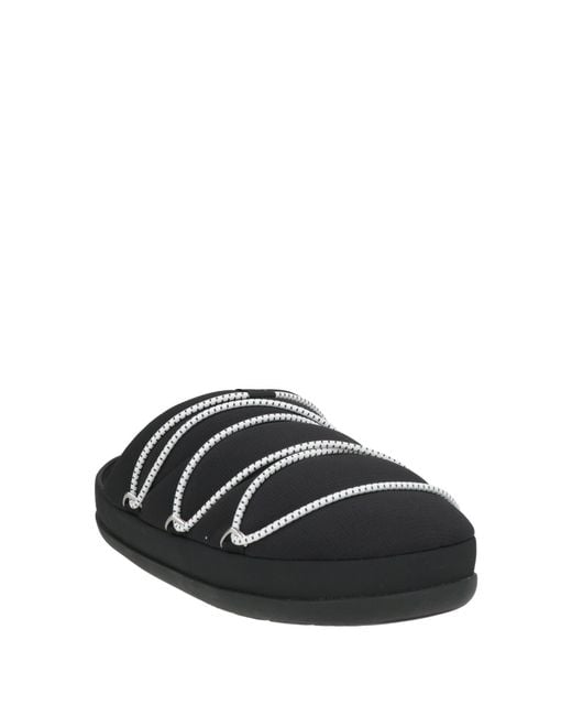 Moon Boot Black Mules & Clogs Textile Fibers for men