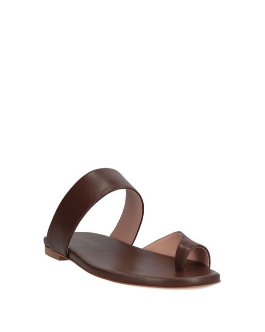 GIA COUTURE Brown Thong Sandal