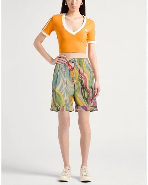 Deha Yellow Shorts & Bermuda Shorts Cotton, Elastane