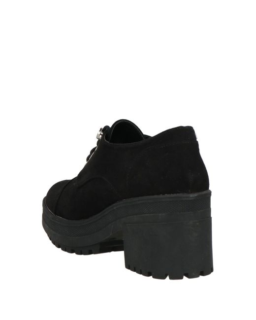 MTNG Black The Collection Lace-Up Shoes Textile Fibers