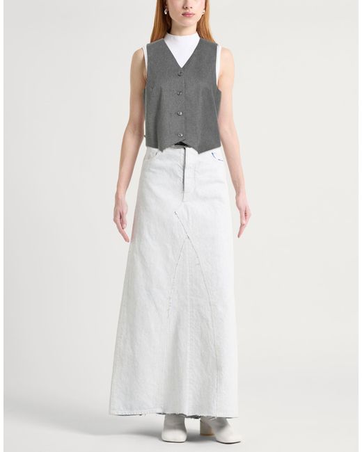 ANDAMANE Gray Tailored Vest Viscose, Polyester, Virgin Wool, Elastane