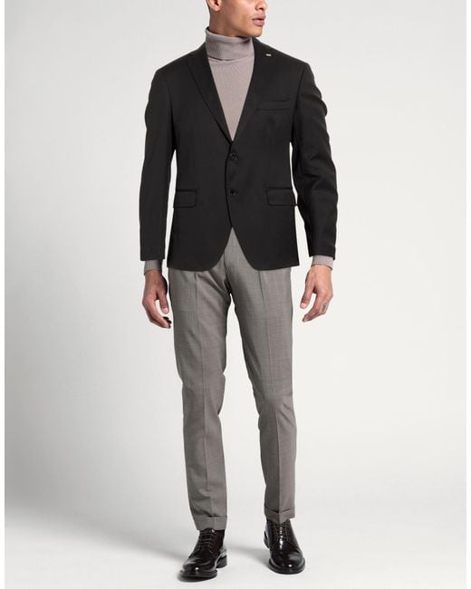 Exte Black Blazer Wool for men