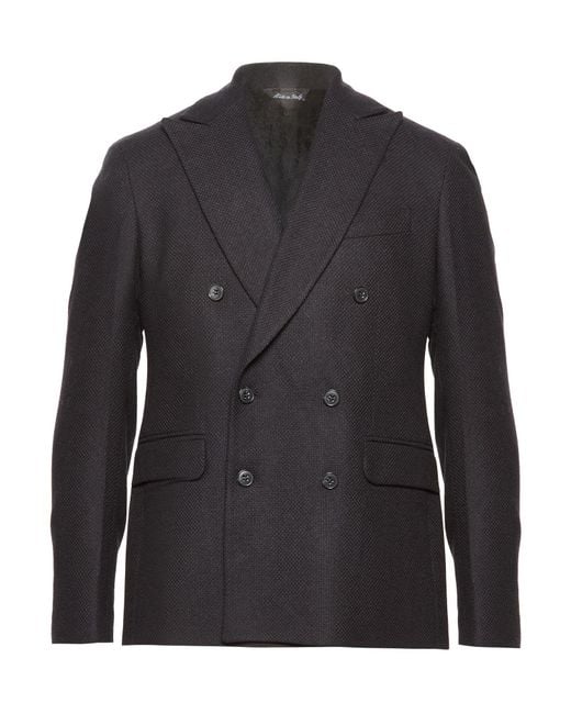 Brian Dales Black Midnight Blazer Wool, Polyester, Viscose, Elastane for men