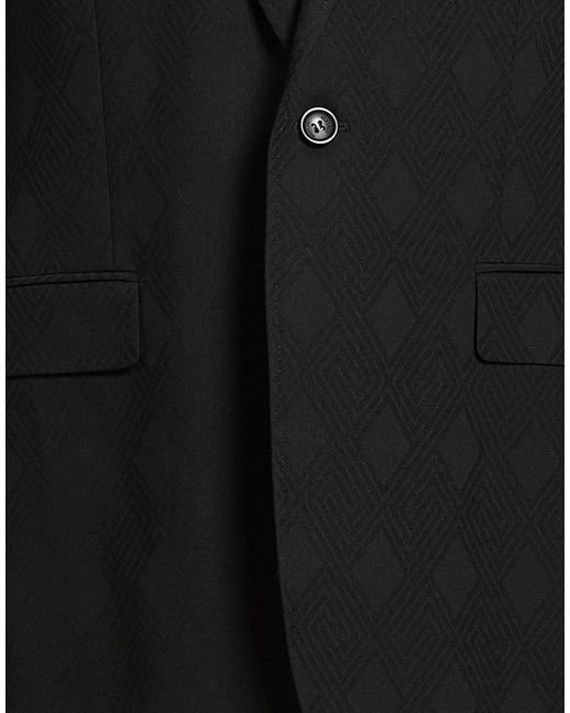 Versace Black Blazer Wool for men