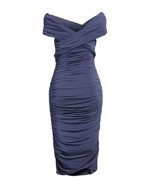 Vestido midi Giorgio Armani de color Blue