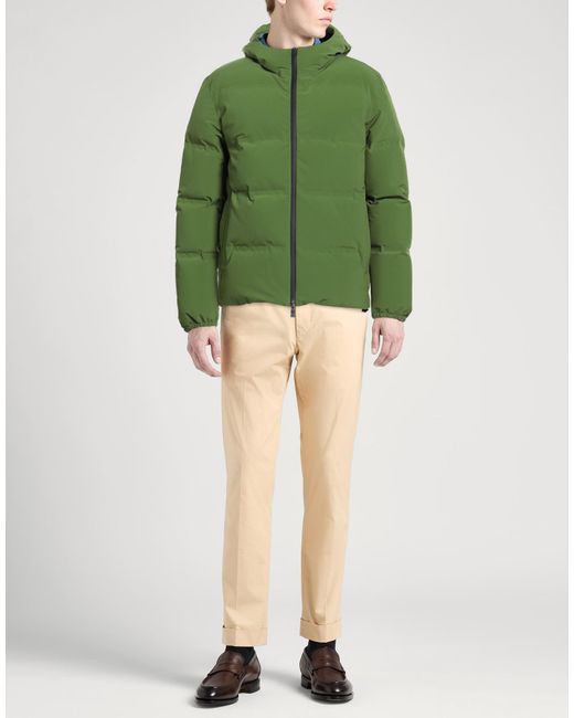 Herno Green Puffers for men