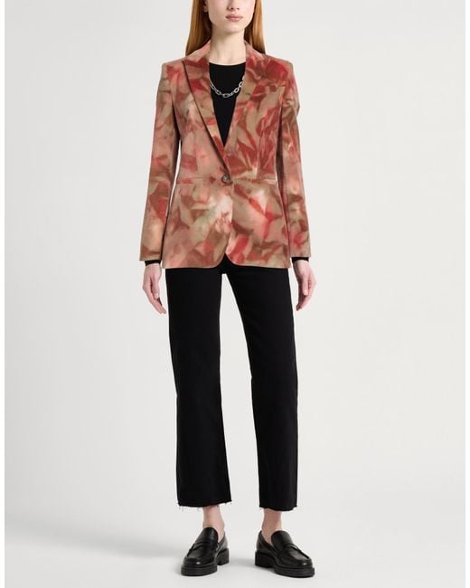 Dondup Brown Blazer Cotton, Elastane