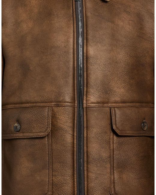 Berna Brown Chocolate Jacket Polyester for men
