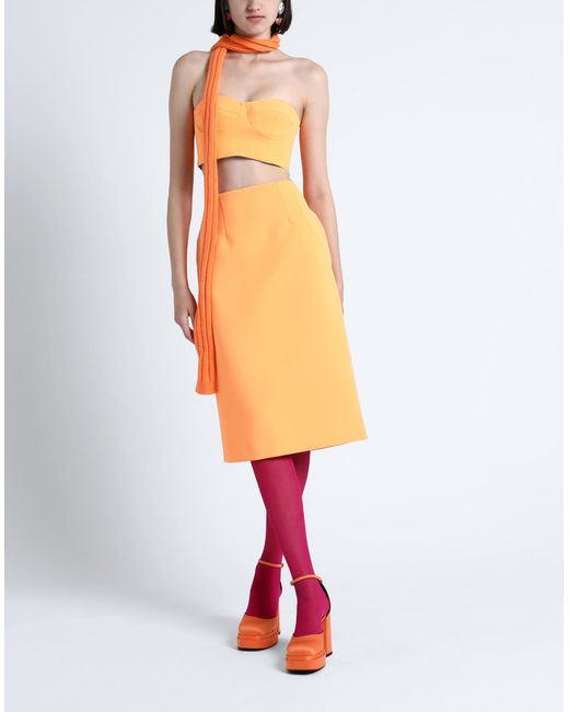 MAX&Co. Yellow Midi Skirt