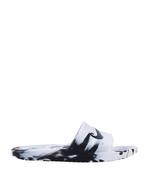 Pantuflas Nike de Caucho de color Blanco para hombre | Lyst