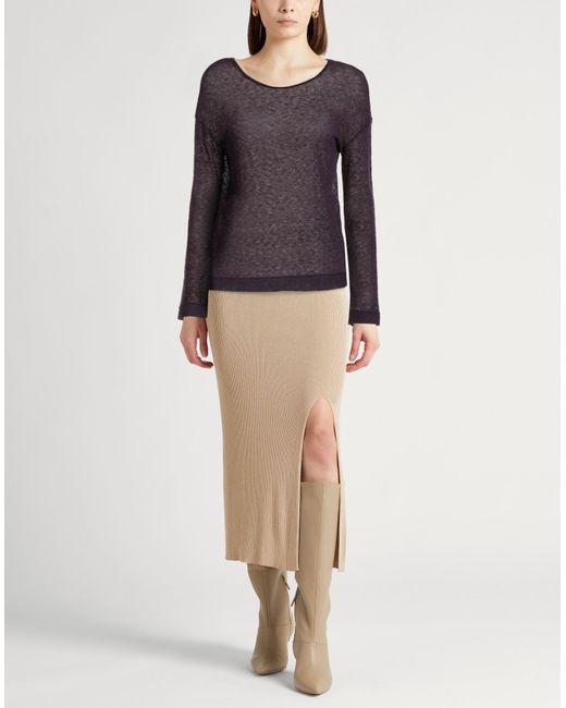 Alysi Purple Sweater Polyamide, Alpaca Wool, Merino Wool