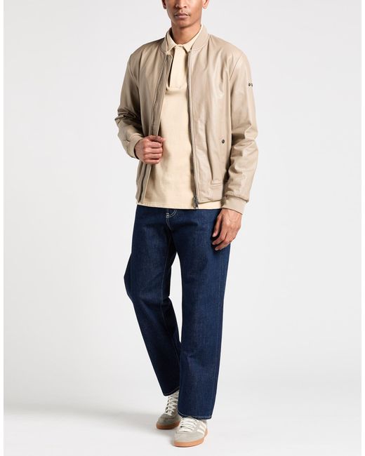 Add Natural Jacket Ovine Leather for men