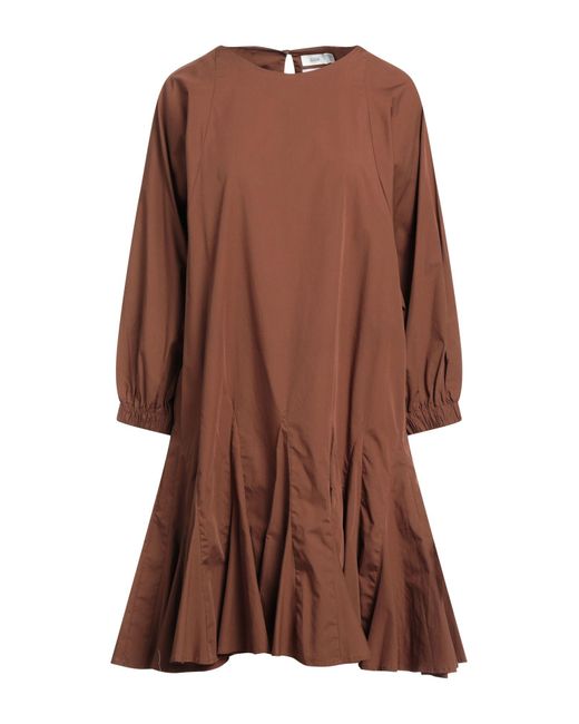 Closed Brown Short Dress