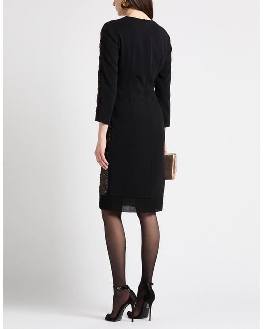 N°21 Black Midi Dress Polyamide, Polyester, Elastane, Polyurethane, Modal