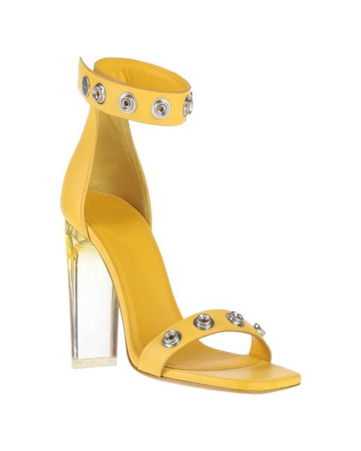 Rick Owens Metallic Sandals Leather