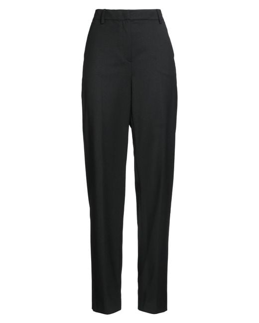 PT Torino Black Pants Polyester, Wool, Elastane