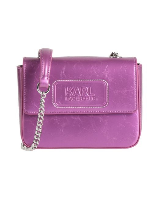Karl Lagerfeld Purple Cross-Body Bags