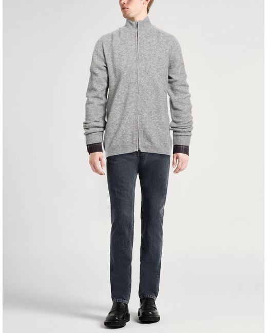 Daniele Fiesoli Gray Cardigan for men